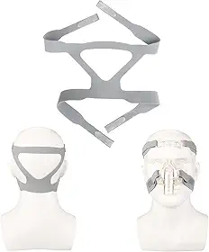 CPAP Headgear máscara universal CPAP compatível com a faixa de cabeça de ventilador, suprimentos de substituição Dreamstation CPAP – Cinza (máscara não incluída)