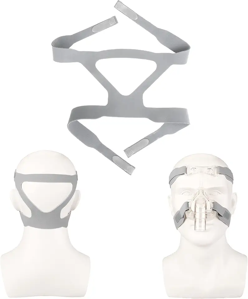 CPAP Headgear máscara universal CPAP compatível com a faixa de cabeça de ventilador, suprimentos de substituição Dreamstation CPAP – Cinza (máscara não incluída)