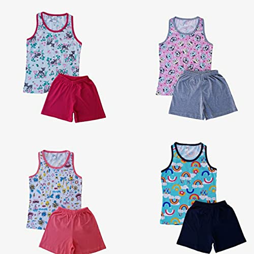 Kit com 4 Pijama Infantil Menina em Algodão - VERÃO - 1 ao 16