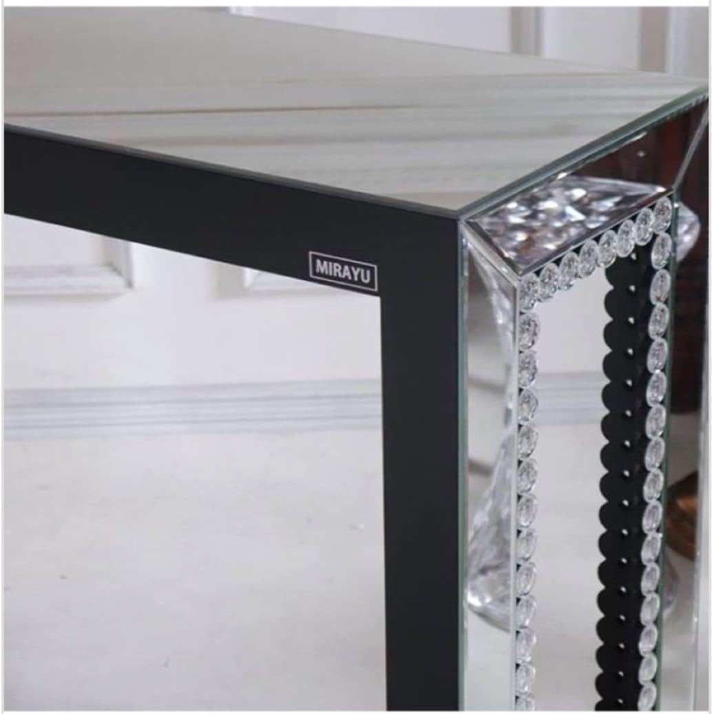 ミラーテーブル コンソール クリスタル装飾 新品 ミラーテーブル