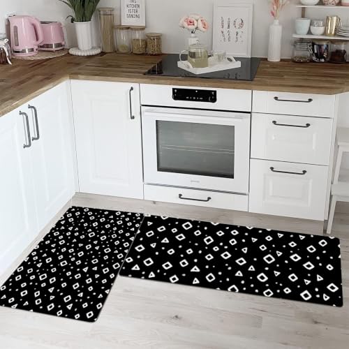 Alfombras de cocina estilo bohemio de rombos para transformar la decoración de tu hogar 2