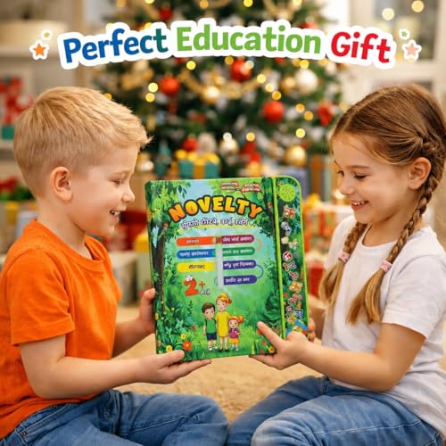 Image of Braintastic Novelty Interactive Hindi Learning Sound Book with Pen | Talking Book for Kids | Early Learning Educational Toy (Age 2+ Years) (Ebook Hindi)