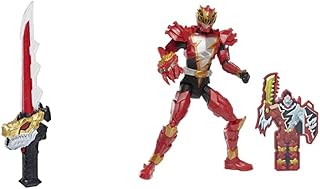 Power Rangers Dino Fury Chromafury Saber Electronic Colour-Scanning Toy with Lights and Sounds & Dino Fury Dino Knight Red Ranger 15 cm Action Figure Toy with Dino Fury Key, Dino-Themed Accessory