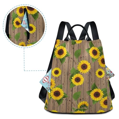 Mochila de madera rústica para evitar robos con su cremallera trasera 4