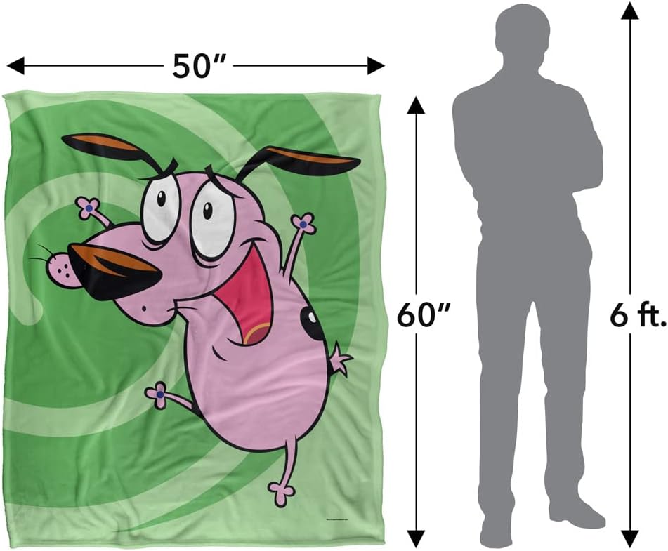 Courage The Cowardly Dog Blanket, 50"x60", Complete Series Cover Silky Touch Super Soft Throw Blanket