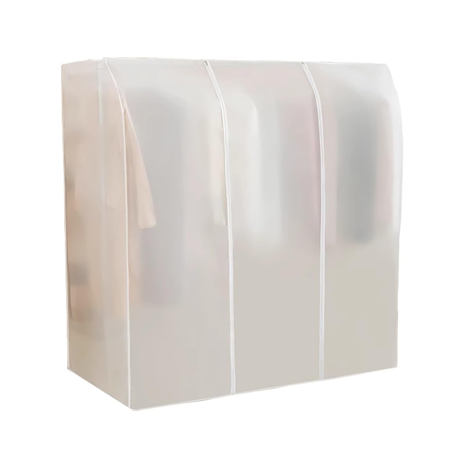 Garment Bags， Translucent Clothing Cover, Hanger Garment with Double Zipper(200 * 150cm/79 * 59in)