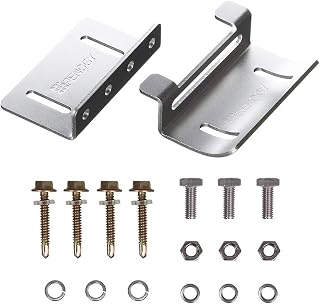Renogy Solar Panel Mounting Curved Z Bracket-Set of 4 for RV, Boat, Roof, Wall and Other Off Gird Installation, 1 Set