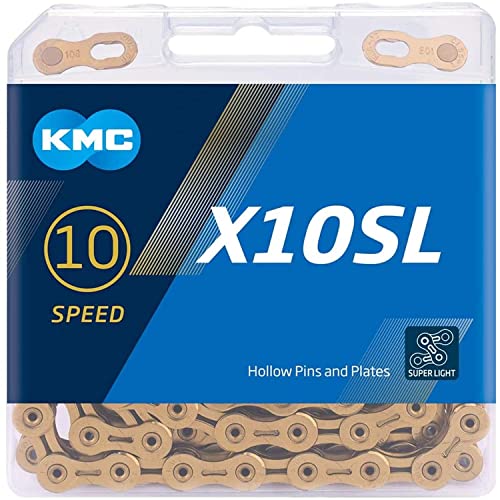 KMC X10SL Gold 10 Speed Chain for Shimano Sram