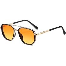 kimorn Tangle Free Polarized Aviator Sunglasses for Women Retro Square Metal Frame, UV400 Protection, Driving & Beach Shades