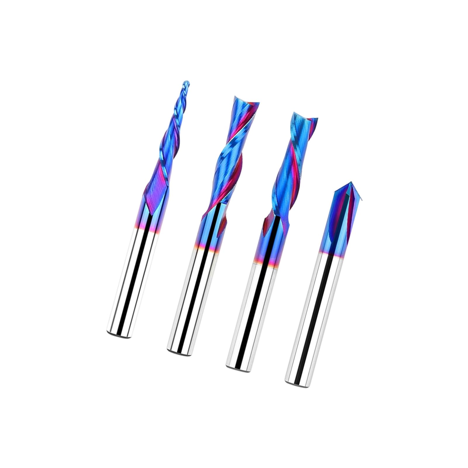 2. Juego de tallado multiusos de 1/4 pulgadas para tareas detalladas de grabado y ranurado de carpintería, fresado de tallado de madera