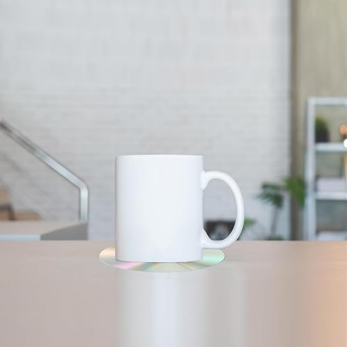 Miniatura 6 de 25 posavasos de disco, retro, novedosos posavasos de disquete de los años 90, suministros creativos con temática de CD para fiestas, bares, regalos