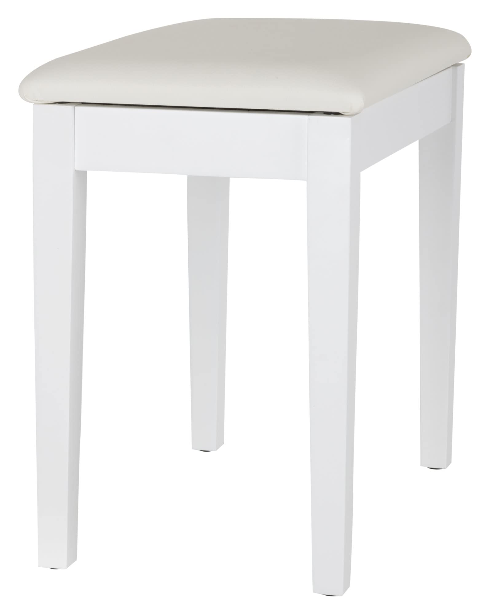 Classic Cantabile Panca per pianoforte Modello S con Scomparto bianco opaco