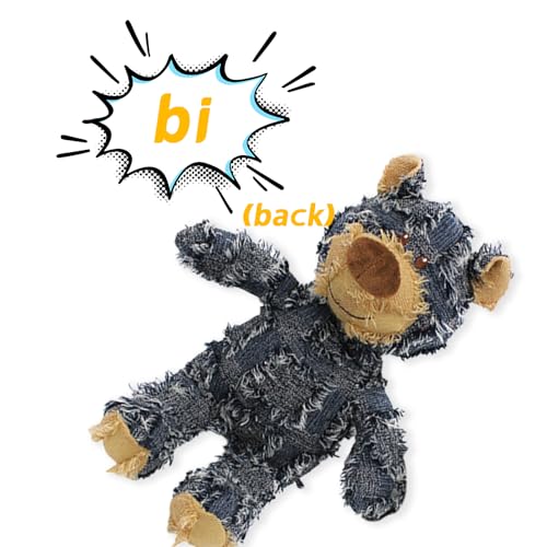 GWAWG Hundespielzeug Quietschend Plüsch Zerstörbär Plüschbär für Kleine Hunde