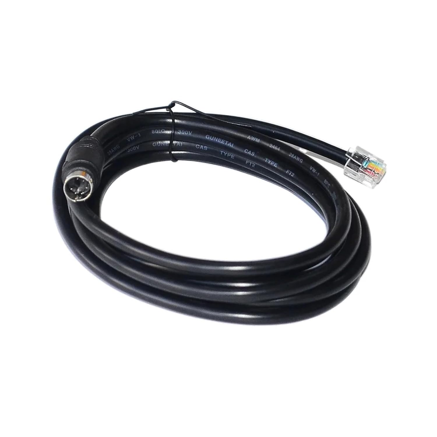 2M DIN 6PIN to RJ12 6P6C Connector Cable for FANATEC Pedals/SHIFTERS to FANATEC Wheels KABLE PS/2 to RJ12 6PIN Cable(5m)