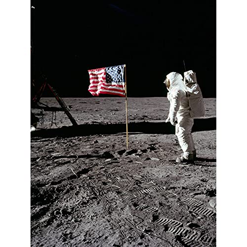 Artery8 Apollo 11 Astronaut Aldrin Armstrong 50th Anniversary Moon Landing Unframed Wall Art Print Poster Home Decor Premium Lune mur Affiche Accueil Déco
