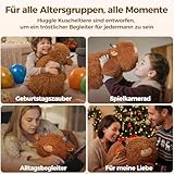 Mewaii Weighted Plüsch Gewichtstiere Hochlandrind Kuscheltier 58cm,1.8kg (4.0 lbs) Kawaii Plüschtiere für Kinder,Komfortabel und Kuschelig, Kuscheltiere für Frauen und Männer