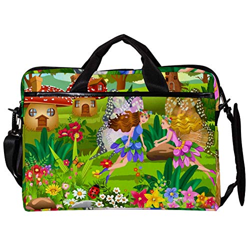 Bolso bandolera para portátil de 14 pulgadas ideal para diario con diseño de hadas 1