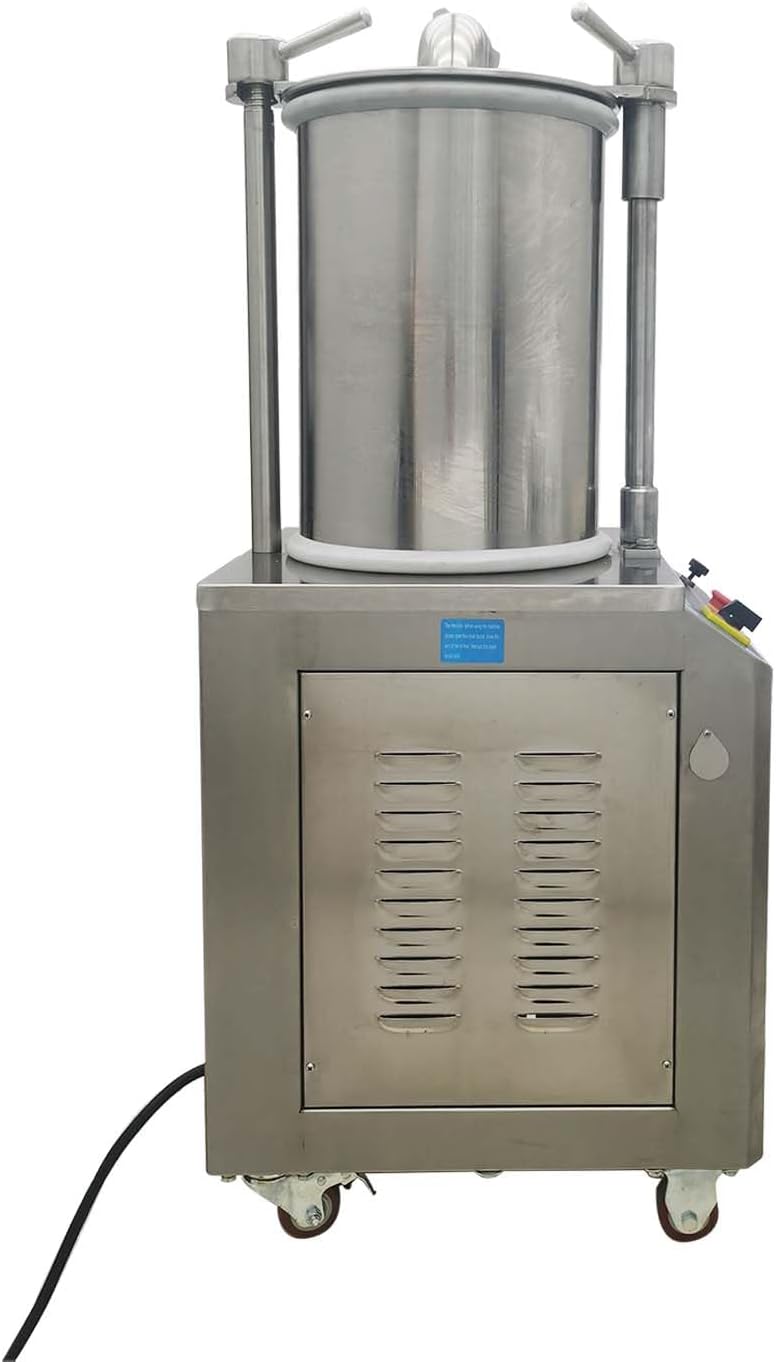 77Lbs/35L Hydraulic Sausage Stuffer with Speed Control, Stainless Steel Sausage Maker with 3 Filling Tubes, Automatic Meat Filling Machine for Home & Commercial Use