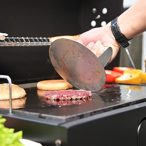 HULISEN Cheese Melting Dome & Smashed Burger Press, 6.2" Grill Press With 9" Basting Cover, Stainless Steel Burger Smasher, Griddle Accessories Kit For Flat Top Grill Cooking Indoor/Outdoor In Dubai - UAE - View #6