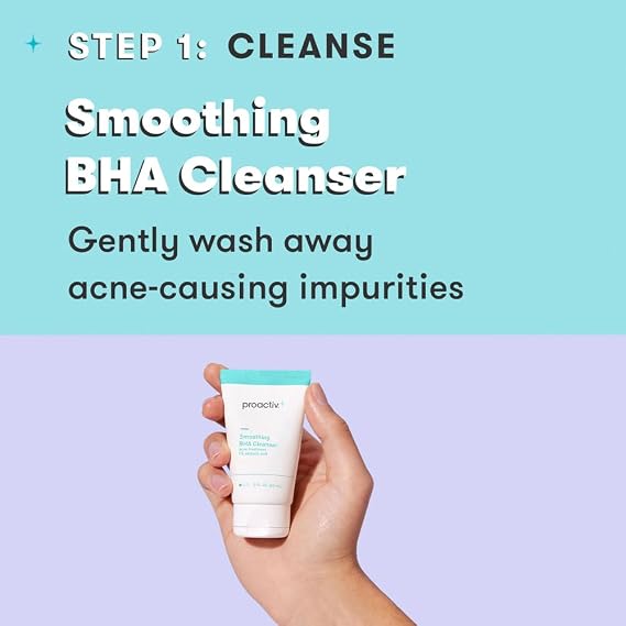 Proactiv+ 3 Step Advanced Skincare Acne Treatment Salicylic Acid Face Wash, Benzoyl Peroxide Pore Minimizing Treatment, and Salicylic Acid Hydrating Moisturizer - 30 Day Complete Acne Skin Care Kit