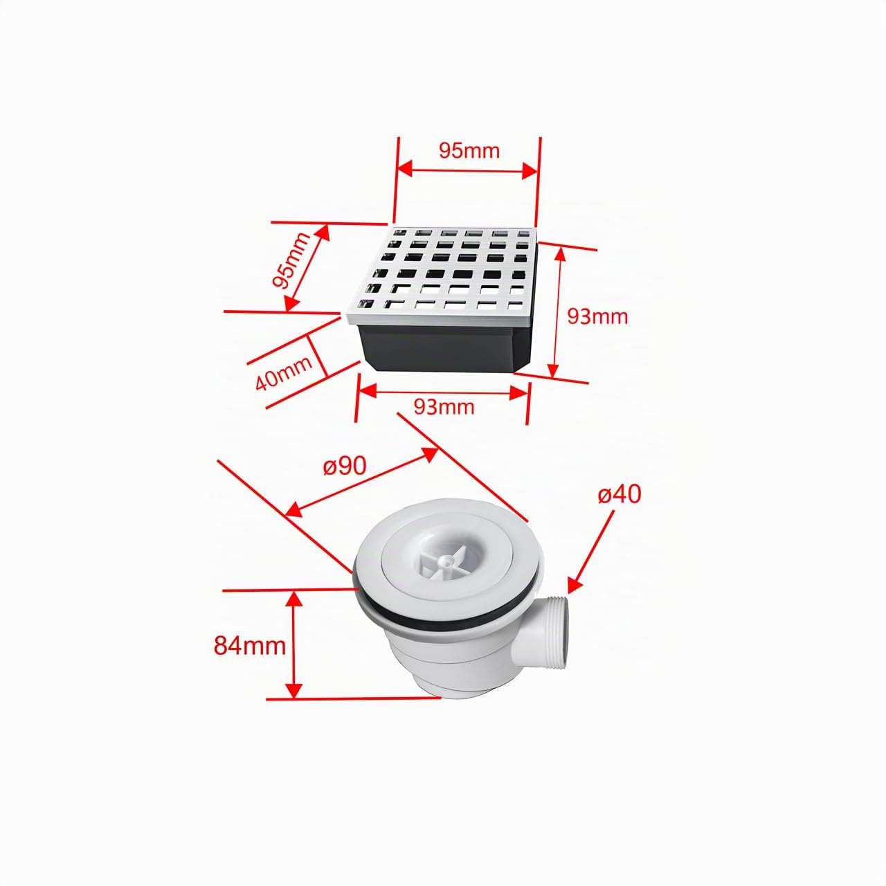 Piatto Doccia Pronto Pias3llare 80x120cm 4cm Sifone Piletta