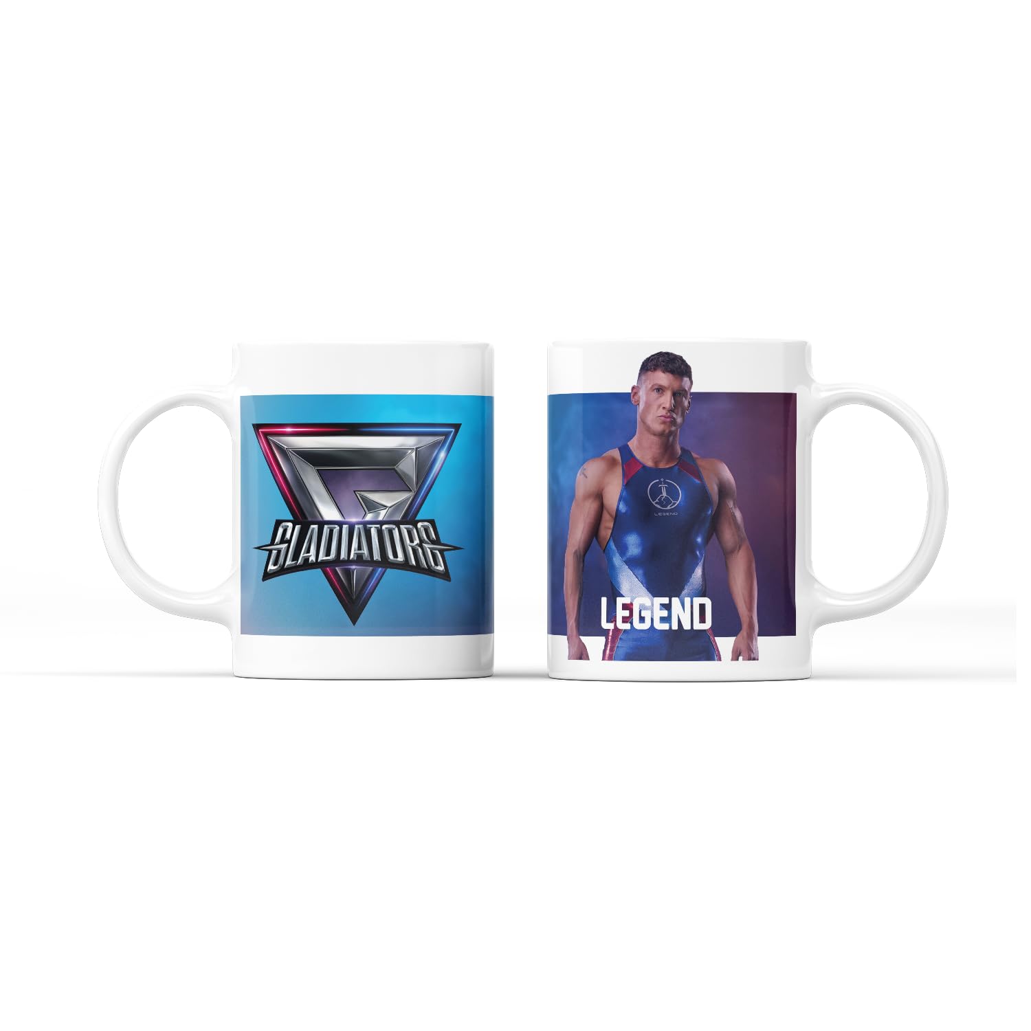 SMARTYPANTS Gladiators are You Ready? Tea Cup Coffee Mug - Apollo Bionic Giant Legend Nitro Phantom Steel Viper TV Show Gift Present (Legend)