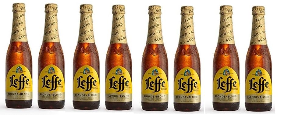 8 Flaschen Leffe Blond Belgisches Abtei Bier inc. 0.64€ MEHRWEG Pfand