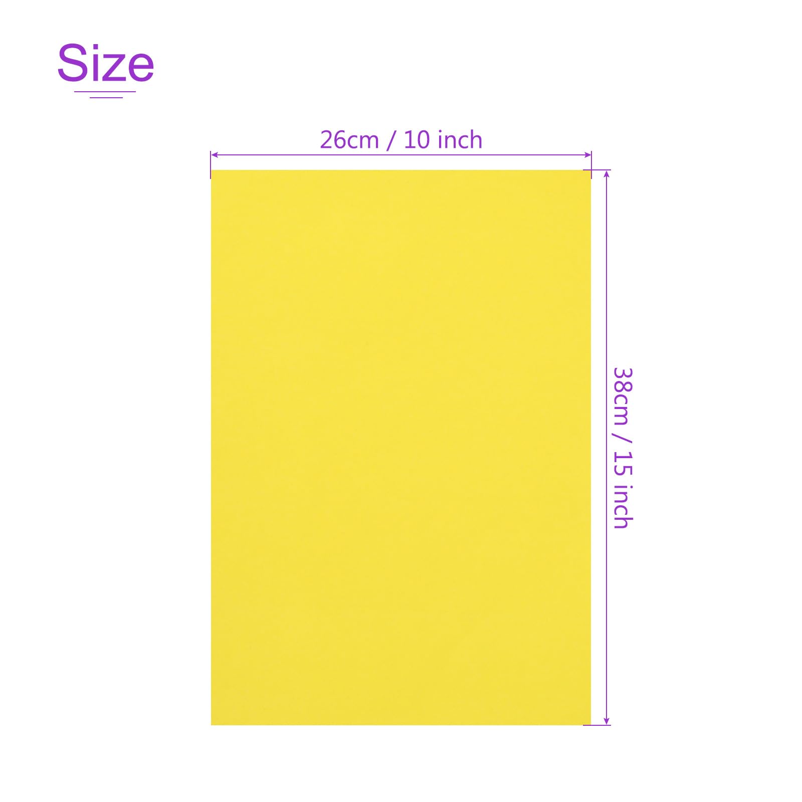 DMiotech 10 Pack Yellow Sanded Pastel Art Paper, 10 x 15 Inch, 160GSM, 10 Sheets - Image 3