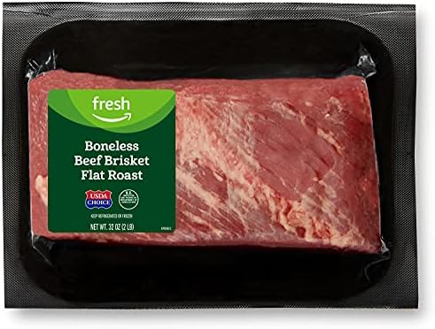 Fresh Brand – Beef Brisket Flat Roast, USDA Choice, Boneless, 2 lb
