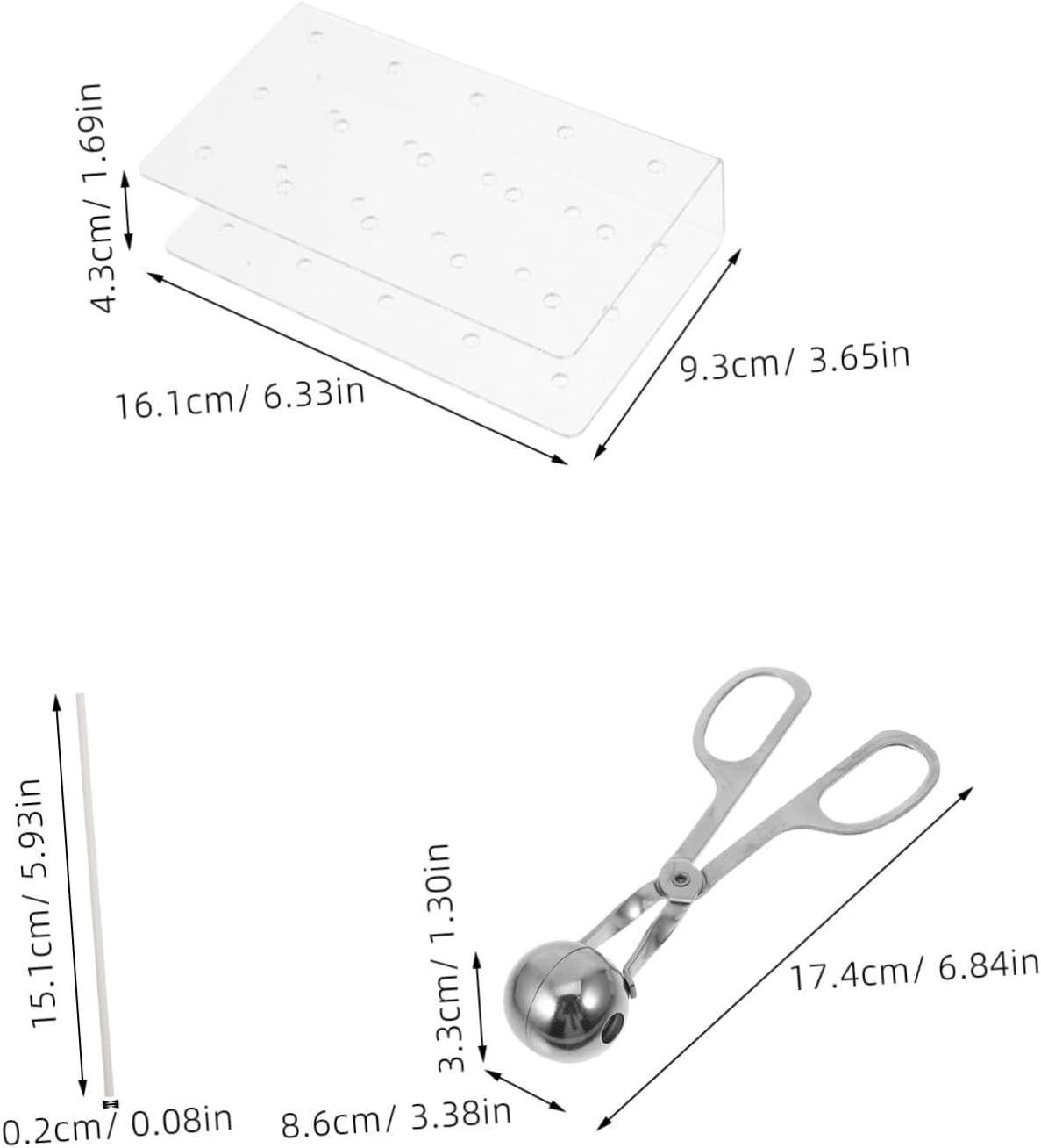 SHOWERORO Lollipop Making Supplies Kit Diy Chocolate Candy Molds Wrappers Sticks Ties for Cake Pop Home Baking Fun