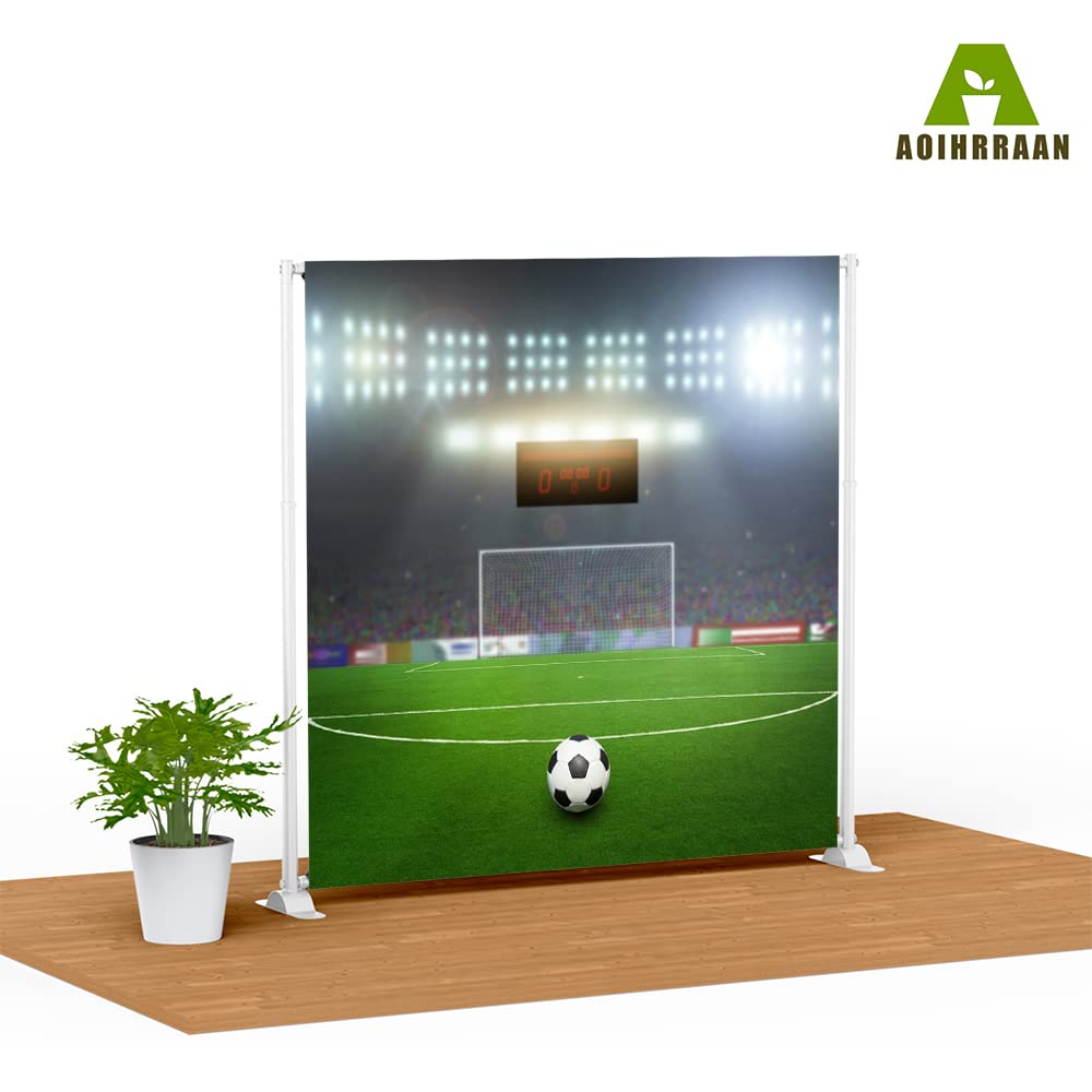 Aoihrraan 3x3m Calcio Campo Sfondo Scuola Stadio Calcio Partita Sport Tema Fotografia Sfondo Ragazzi Compleanno Festa Palestra Club Poster Video Ritratto Decorazione Banner Foto Studio Prop