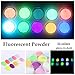 NICOLE DIARY 10 Neon Colors Phosphorescent Luminescent Fluorescent Powder Glow In Dark Nail Decorations Nail Art Acrylic Use DIY Kit