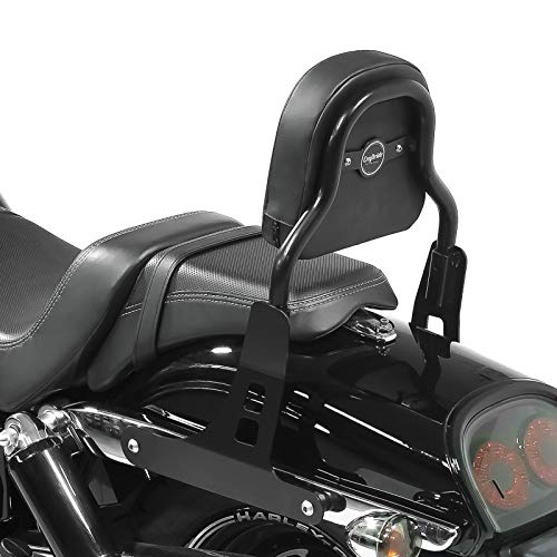 Sissy Bar CSS Fix kompatibel mit Harley Davidson Dyna Fat Bob 10-17 schwarz