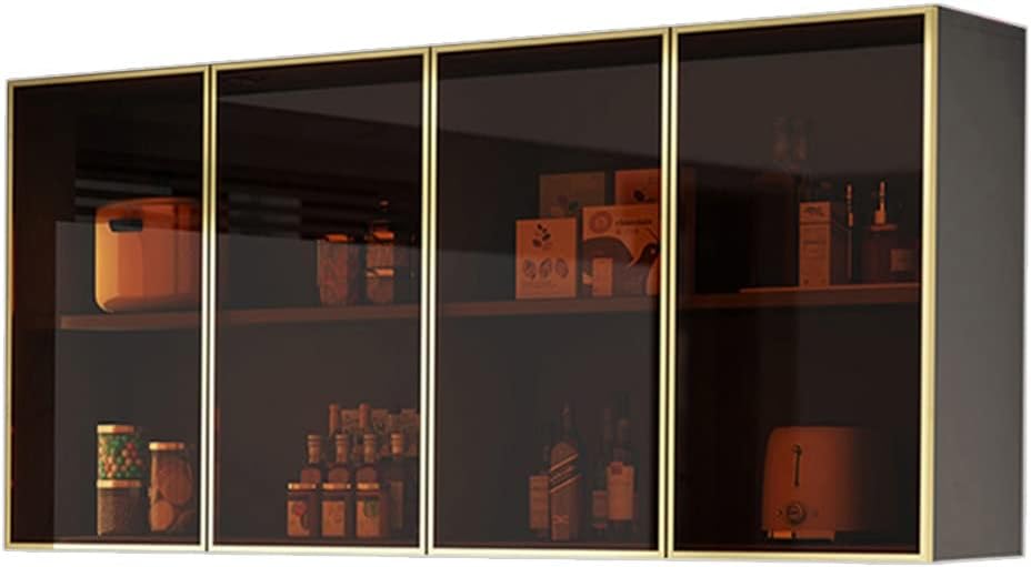 Wall Cabinet with Doors for Kitchen Storage, Wall Mounted Cabinets with Shelves for Bathroom or Laundry Room, Hanging Organizer for Garage, Utility Room,Onecolor-120 * 30 * 60