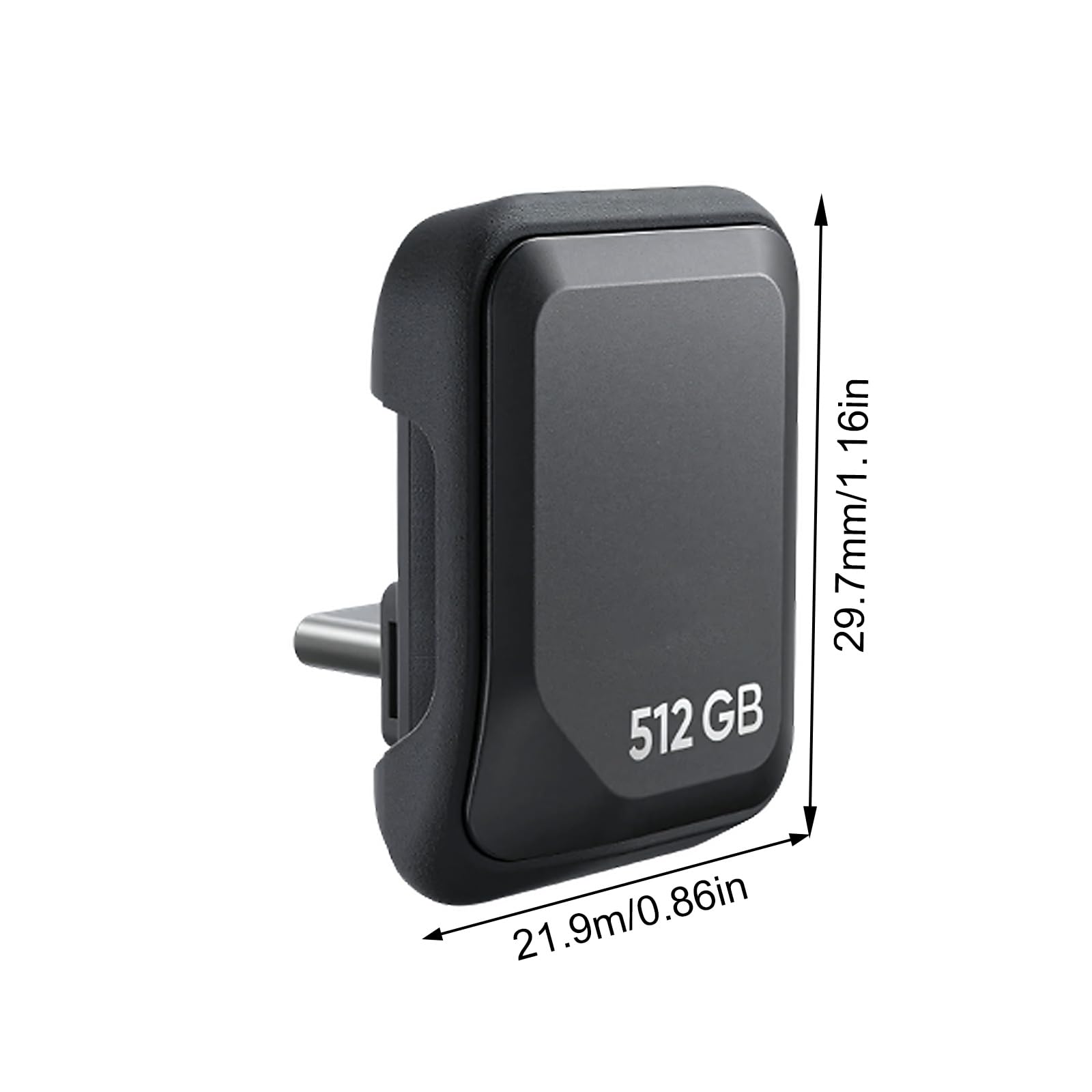 Unità flash portatile da 512 GB con USB 3.2 Gen1 per fotocamere 360 Lettore rapido 420 MB / S Trasferimento rapido Unità portatile per Action Camera