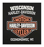 Harley-Davidson T-shirt męski, styl "Usedlook", Shady Skull, krótki rękaw, czarny, czarny, XXL