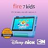 Amazon Fire 7 Kids tablet, ages 3-7. Top-selling 7" kids tablet on Amazon. Includes ad-free and exclusive content, easy parental controls, 10-hr battery, 16 GB, Blue