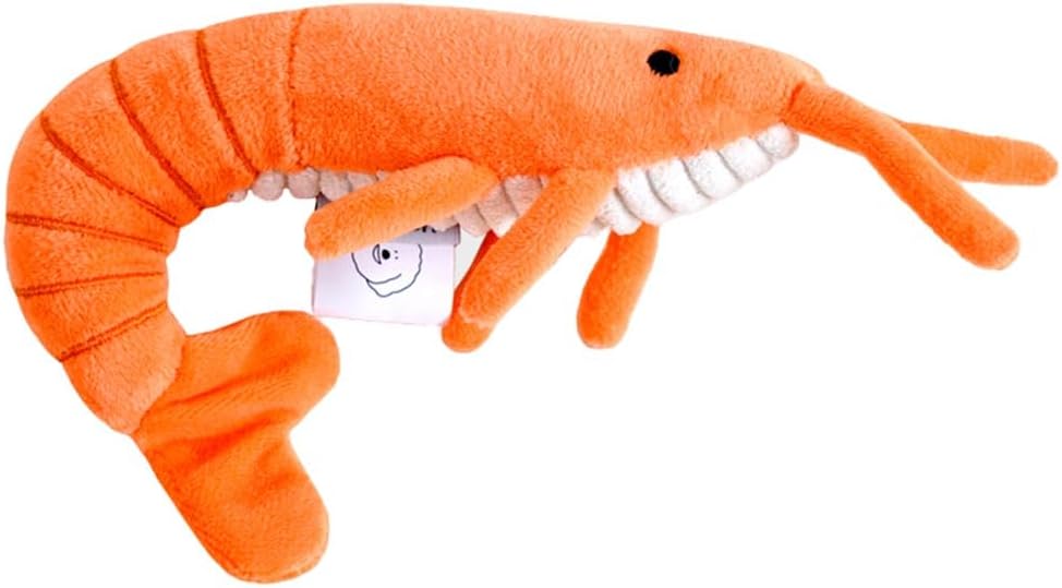 Fresh Sea Food Shrimp Squeaky Dog Pet Toy