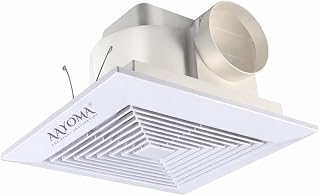 Ceiling Mounted Cassette Fan (Size-10 Inch) | Ceiling Exhaust Fan | ISO, CE, RoHS Certified | Fresh Air Ventilation System for Bathroom Kitchen Office | High Speed Silent Exhaust Fan 10 inch