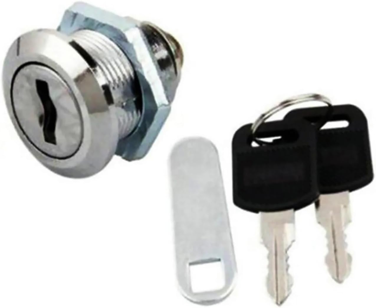 16mm Drawer Cabinet Lock Mail Box Locker Cam Lock Cupboard Door Tongue Lock with 2 Key Hardware Accessories 1Pcs