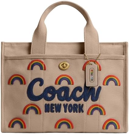 Coach Cargo Tote Bag with Bow Print