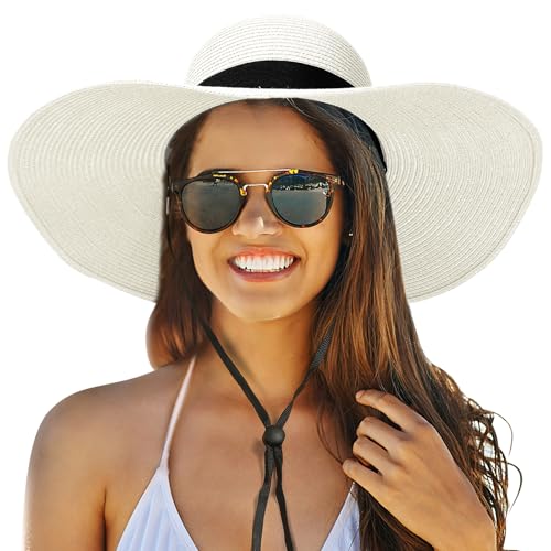 Protection UV avec ce chapeau bohème à large bord pour femme en paille