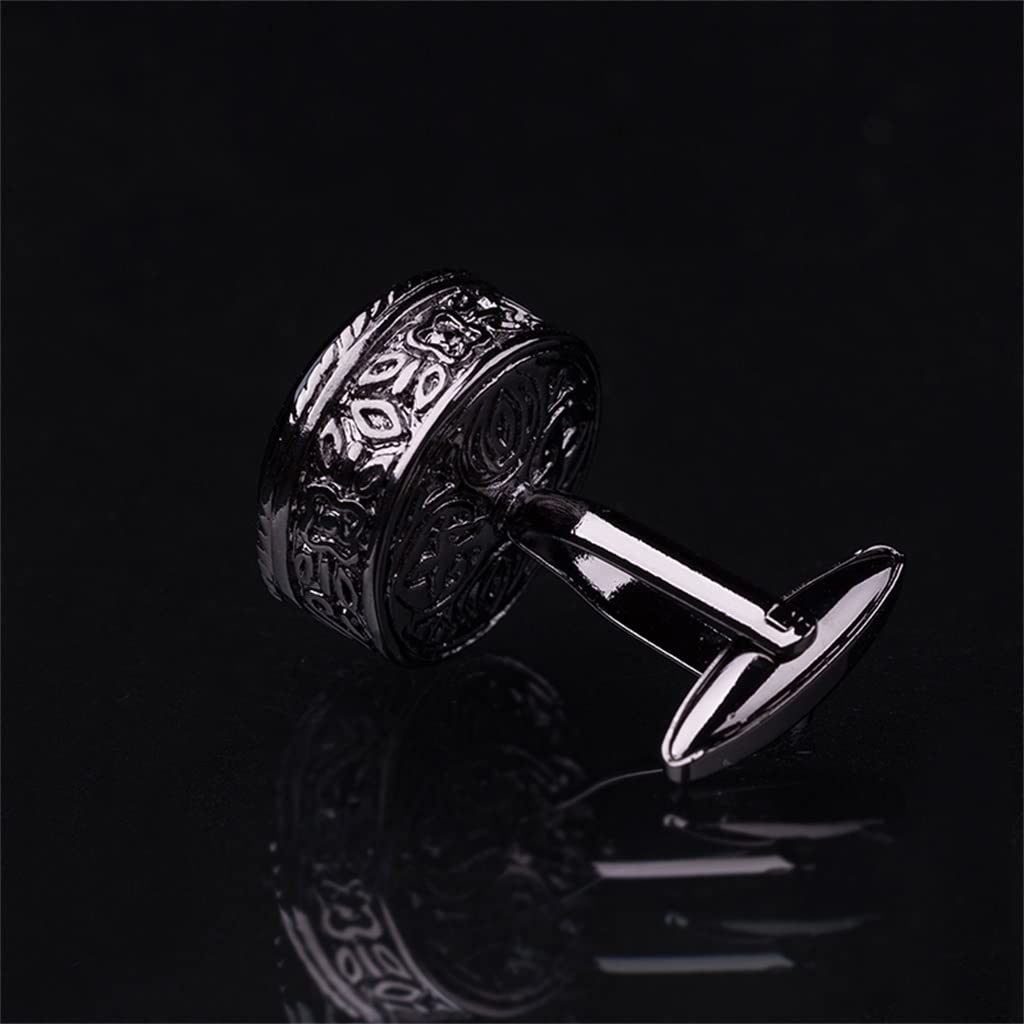 RWRAPS Boutons de Manchette Vintage Business Cuff Nails Men's Dress Cuff Buttons Shirt Cuff Nail Gifts (D 3.*2cm)