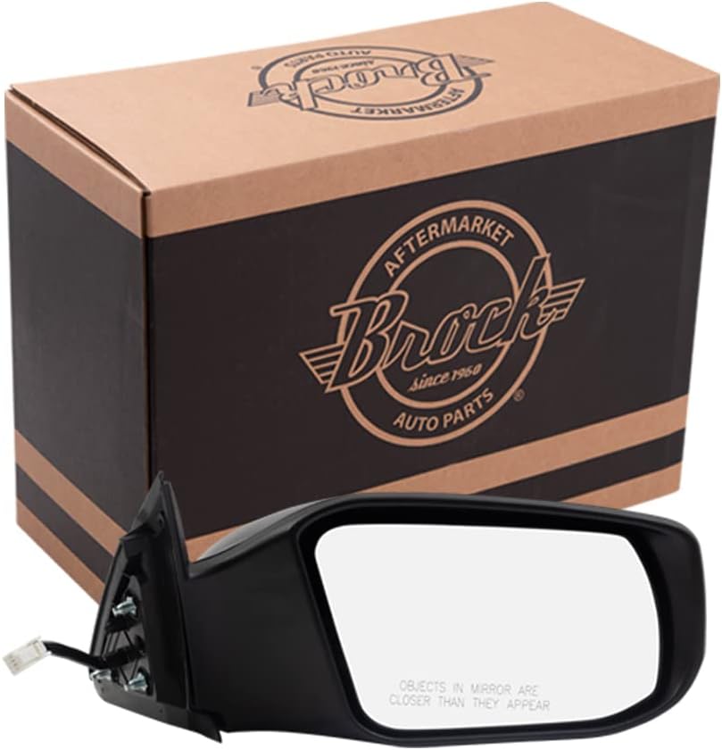 Brock Aftermarket Replacement Part Passenger Side Power Mirror Paint-to-Match Black without Heat-Signal Compatible with 2013-2018 Nissan Altima Sedan Brock Aftermarket Replacement Part Passenger Side Power Mirror Paint-to-Match Black without Heat-Signal Compatible with 2013-2018 Nissan Altima Sedan