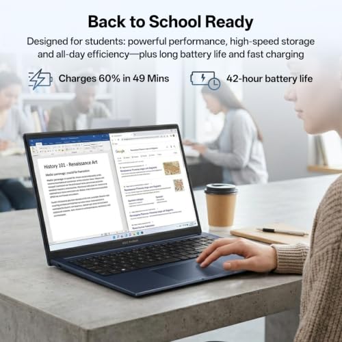 Image of ASUS Vivobook 16 FHD Touchscreen Core 7 350 AI Laptop, 64GB DDR5 2TB SSD