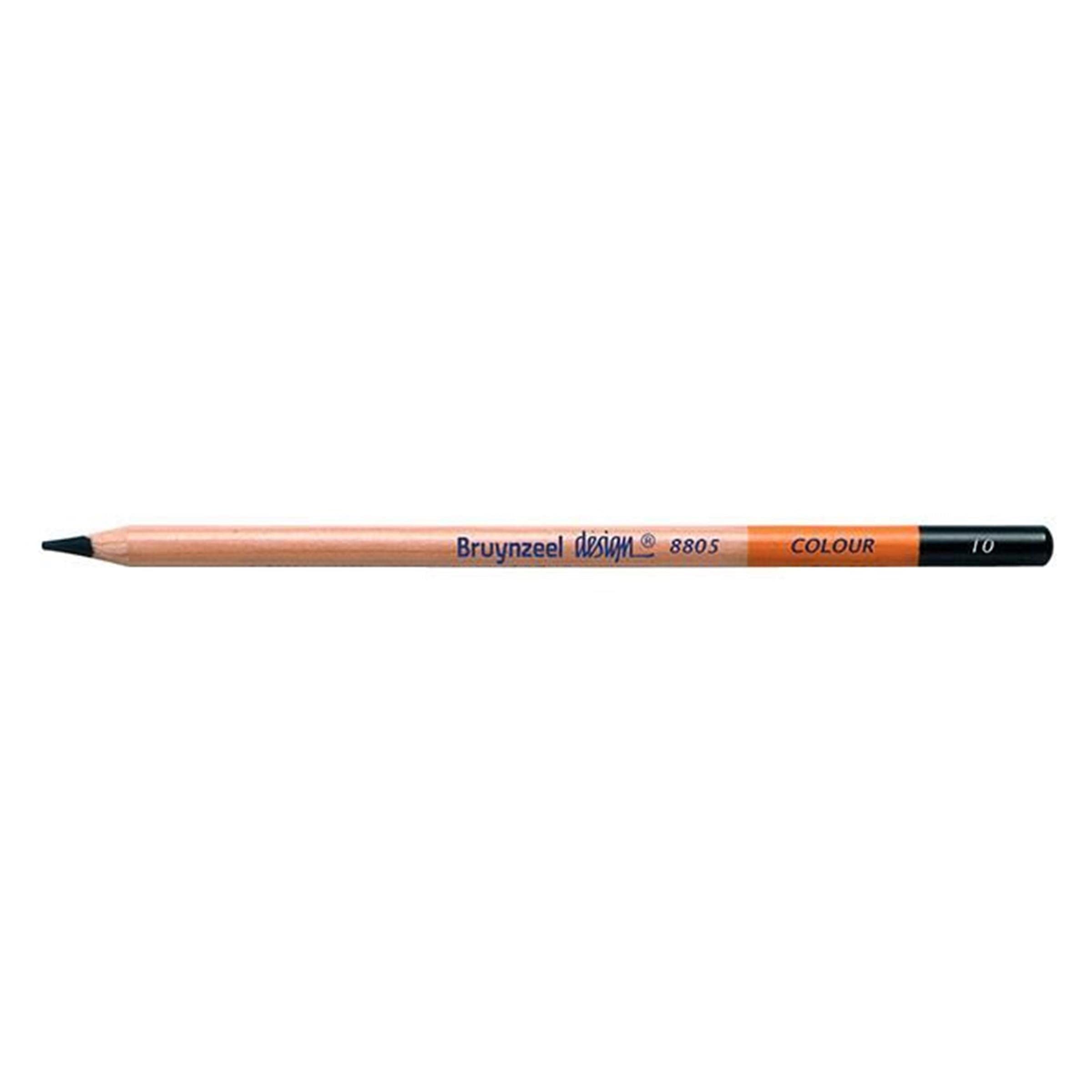 Bruynzeel Design Colour Pencil Cedar Wood Black Drawing Sketching
