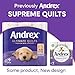 Andrex Ultimate Quilts Toilet Tissue 9 Mega Rolls, Air Pocket Technology for Soft, Thick Sheets (Previously Andrex Supreme Quilts) 9 Mega Toilet Rolls Andrex Ultimate Quilts Toilet Tissue 9 Mega Rolls, Air Pocket Technology for Soft, Thick Sheets (Previously Andrex Supreme Quilts) 9 Mega Toilet Rolls