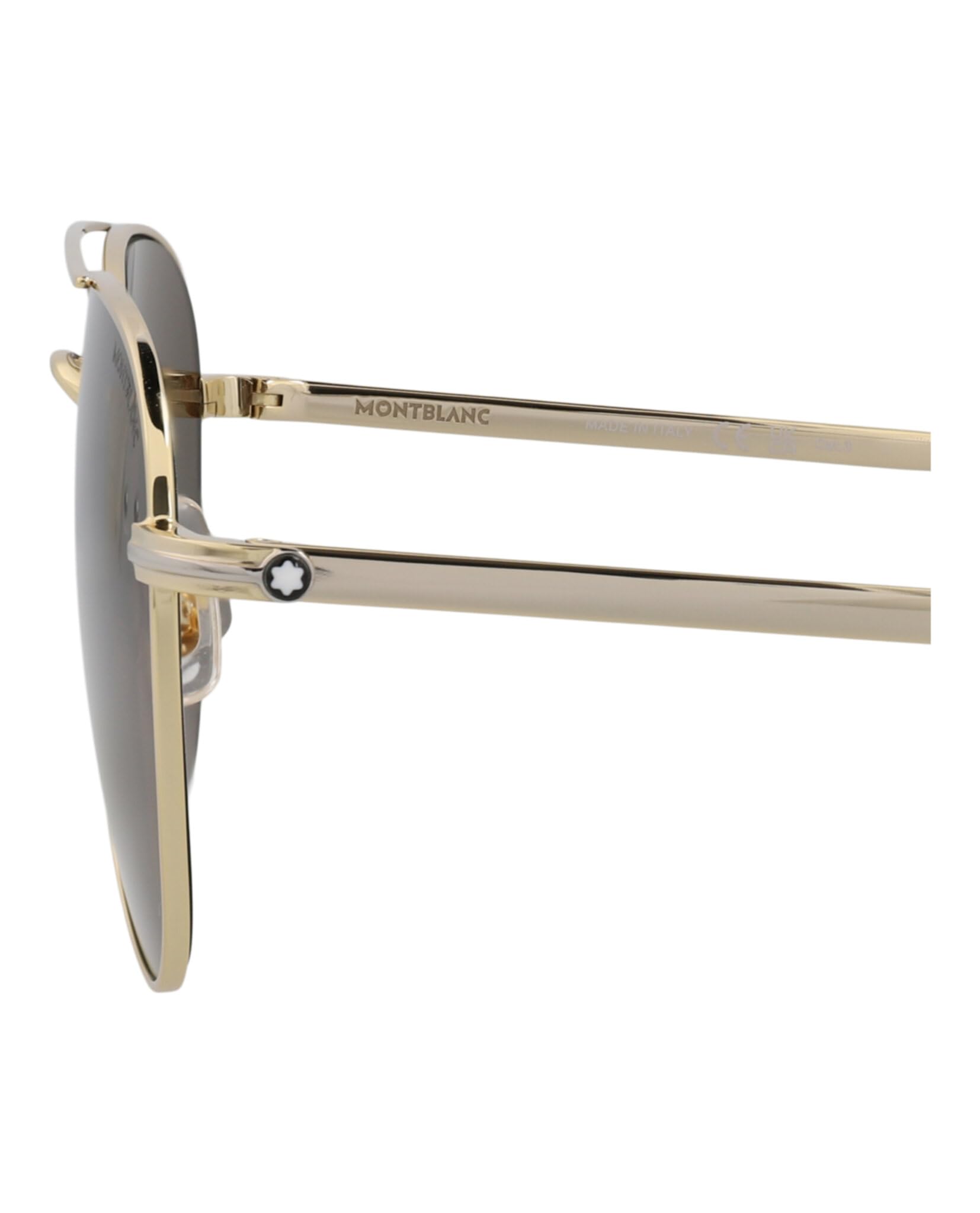 Montblanc MB0235S Sunglass Man Metal Okulary, Męskie, Wielobarwne, Jeden Rozmiar