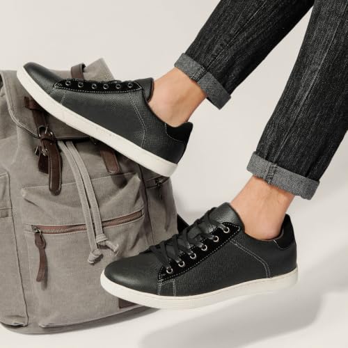 Image of Arkbird Mens Casual Shoes Leather Fashion Sneakers Business Casual Dress Sneakers Lace-up Oxford Shoe for Men