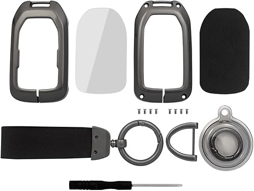 Miniatura 6 de Kesenloe Funda para llavero GMC con llavero Airtag carcasa de metal para llave de automóvil protección completa para Chevrolet Chevy Silverado